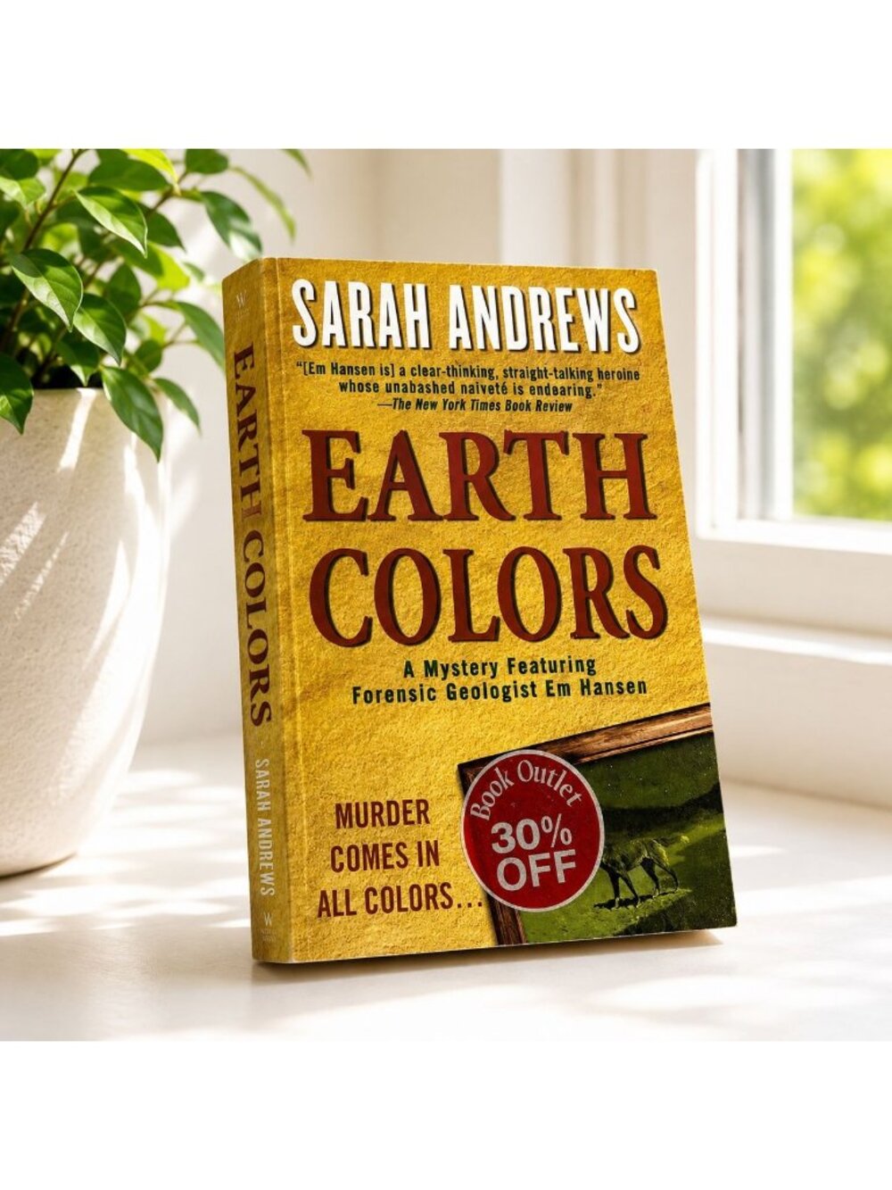 Earth Colors By Sarah Andrews Paperback Mystery Novel 2005 St. Martins Press